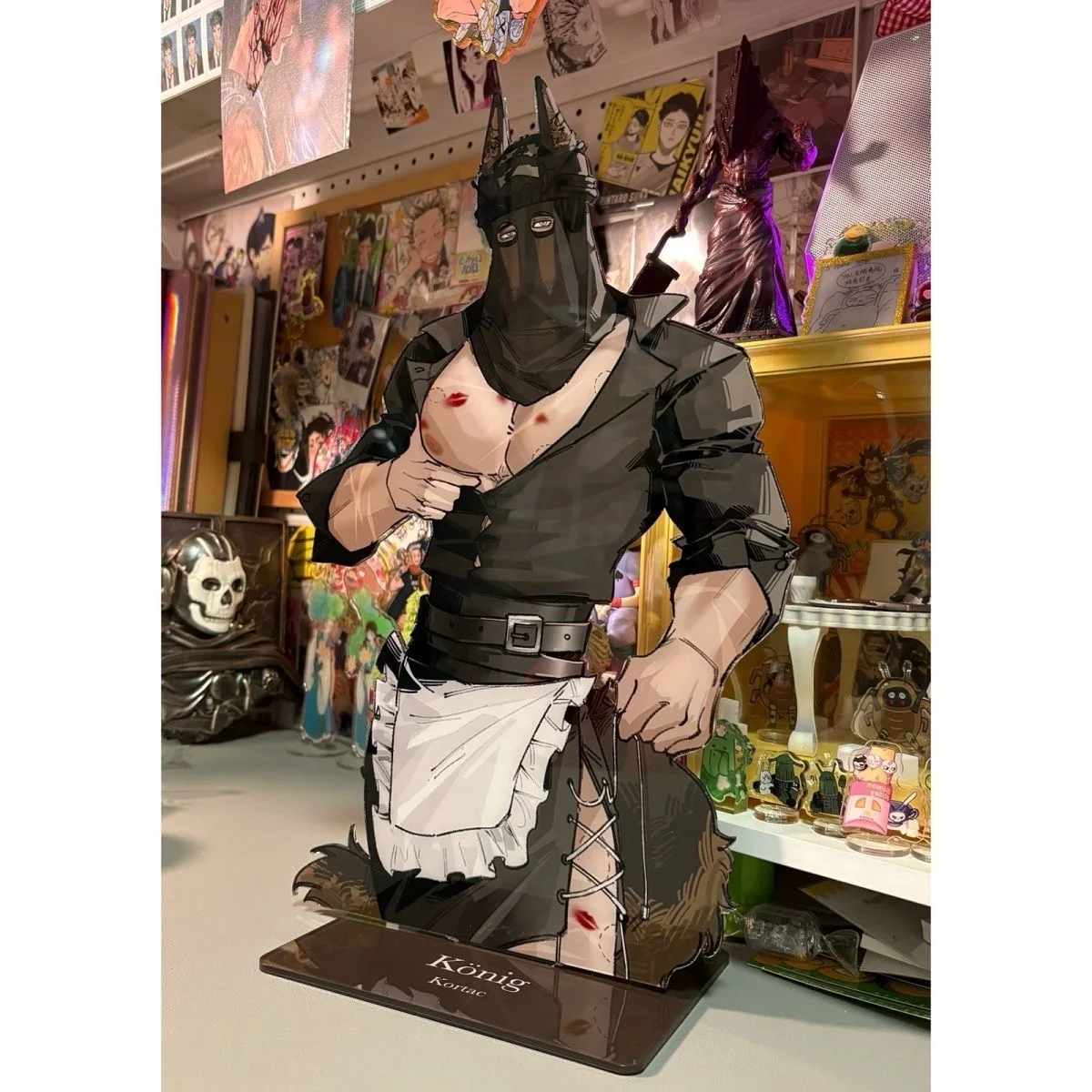 

Call of Duty Game Косплей Периферийные устройства Ghost Konig Krueger Акриловая табличка Украшение рабочего стола