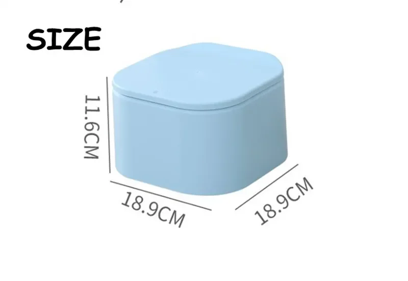 Mini Double-layer Waste Bins Multi-function Desktop Pressure Capped Trash Box Can Kitchen Office Garbage Storage Bucket 1piece