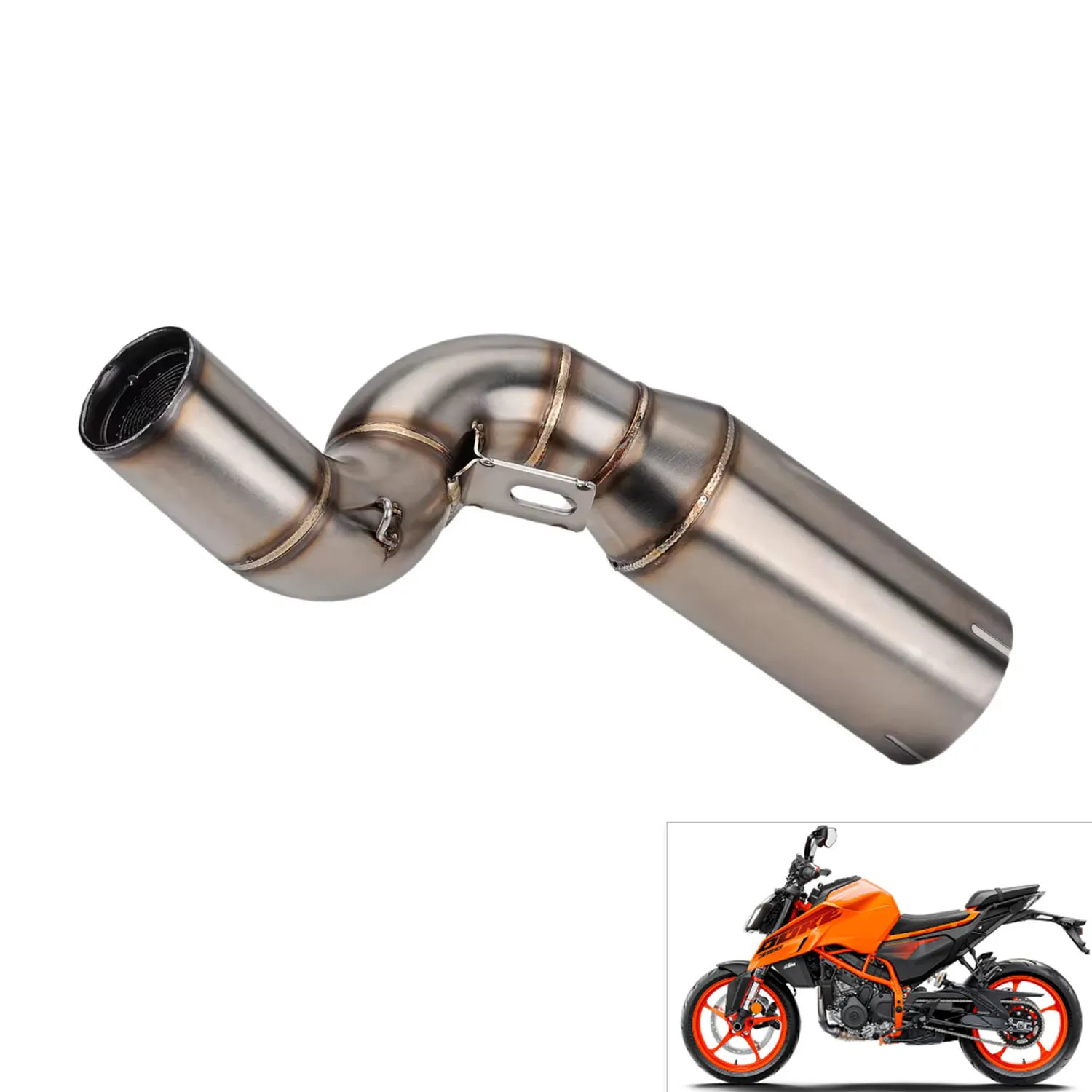2024 2025 2026 Motorrad-Auspuff für KTM125 GEN3 125 SMC R KTM DUKE 390 250 Escape Moto Mittelrohr 51mm Slip-on