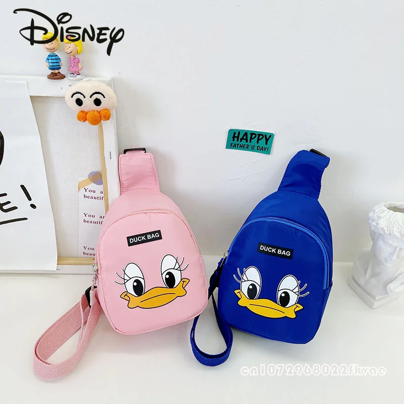 Disney Donald Duck Children's Waist Bag Fashion Cartoon High Quality Boy's Chest Bag Versatile Multi-functional Waist Bag