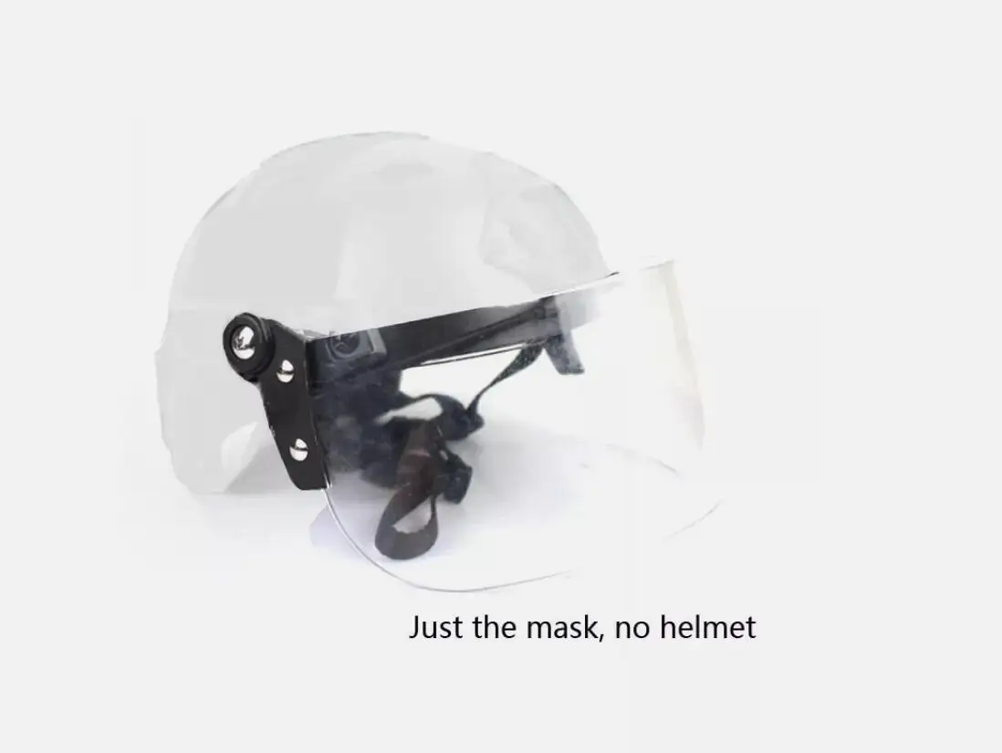 Helmet Visor Flip Up Face Shield Lens, Riot Mask for Tactical Fast Helmet Guide