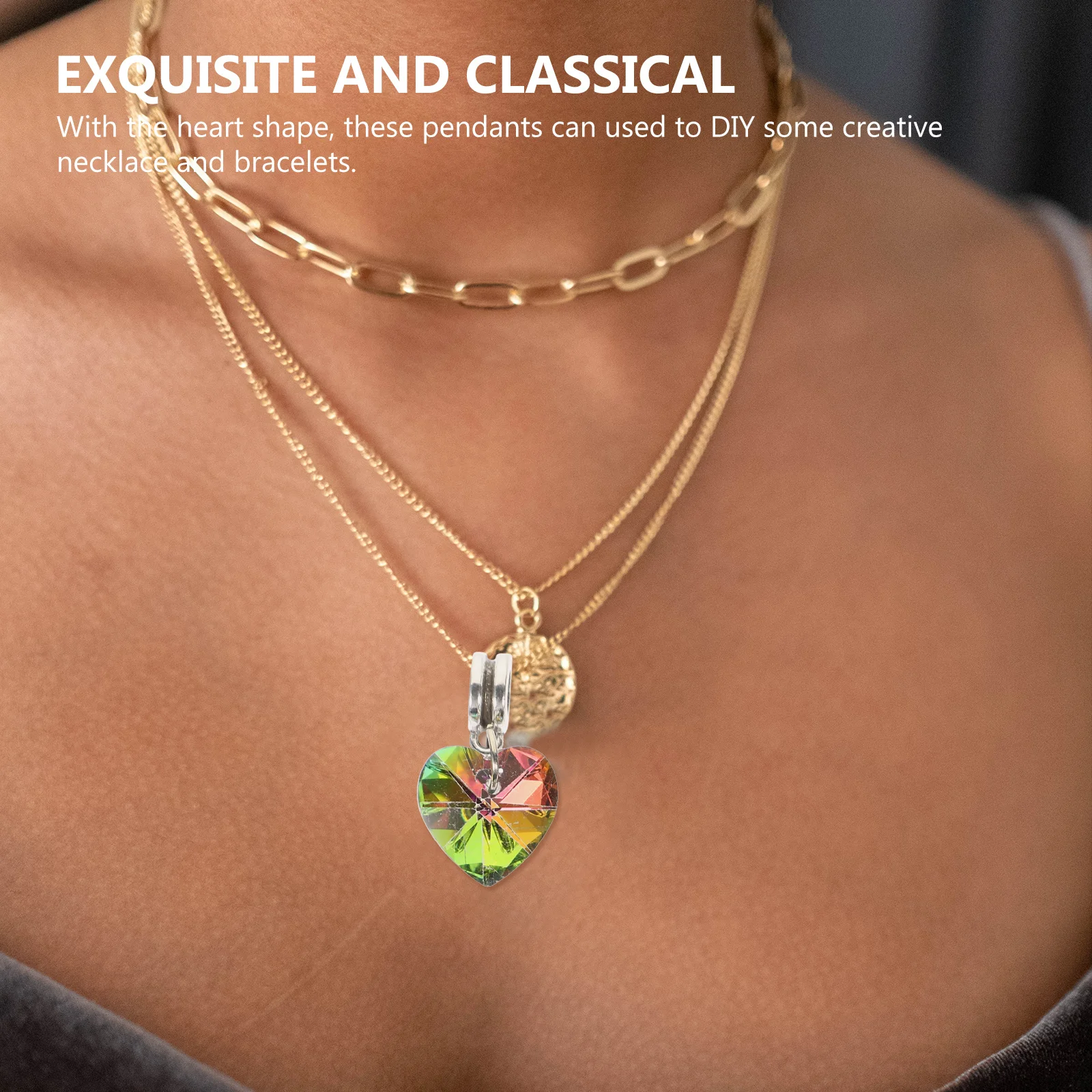 

50 шт. подвески в форме сердца премиум-класса для изготовления ювелирных изделий своими руками, ожерелье, серьги, подвески, гладкие края, безопасный в использовании кулон «сделай сам»