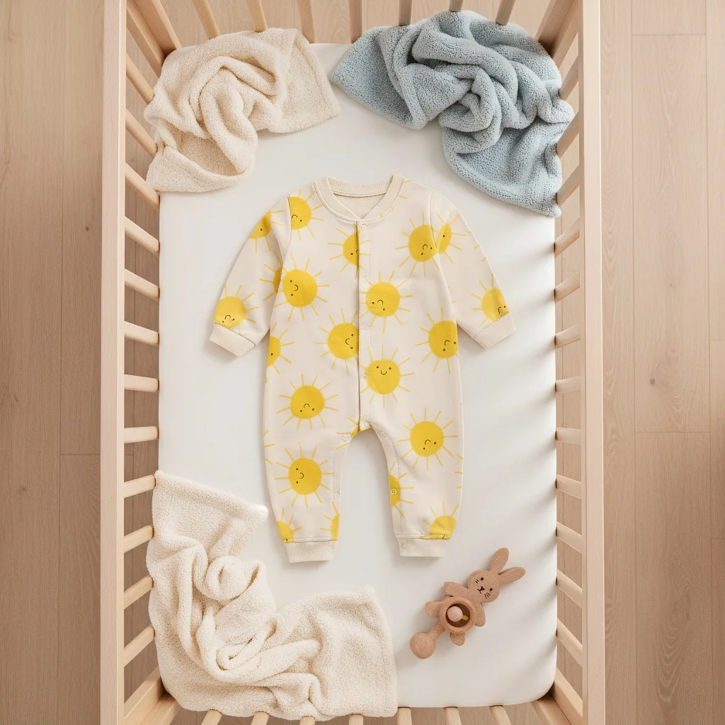 Sanlutoz Cartoon Baby Rompers Cotton Long Sleeve Infants Jumpsuits Cute Autumn Winter Toddler Clothes
