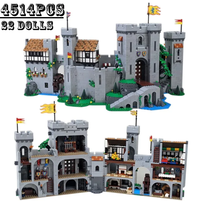 IN STOCK 4514 PCS Lion King Castle Compatible 10305 85666 Building Blocks Bricks Education Kids Christmas Birthday Gifts Toy