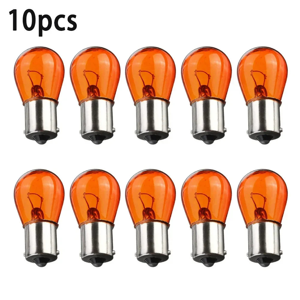 

10Pcs 21W Ambers Indicator Bayonet Base Lamp Turn Signal Car Light Car Interiors Bulb Auto Dashboard Indicators ﻿