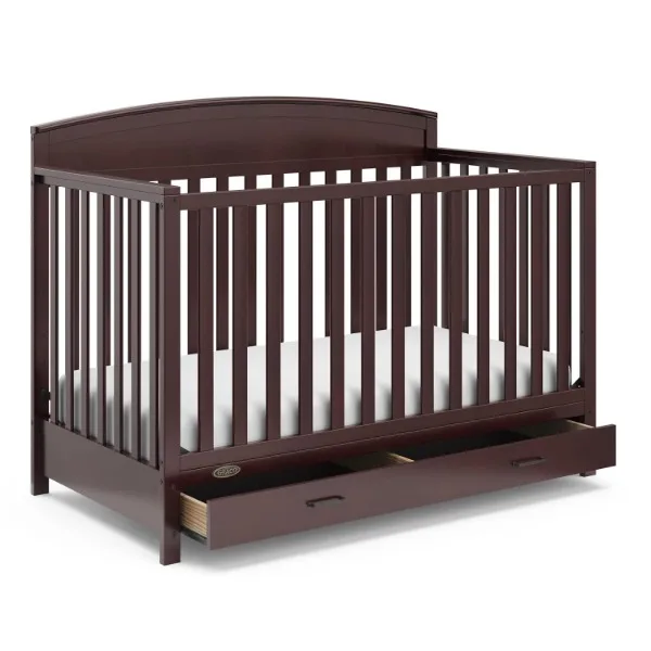 

Graco Benton 5-in-1 Convertible Crib – GREENGUARD Gold Certified, Converts from Baby Crib to Toddler Bed, Daybed