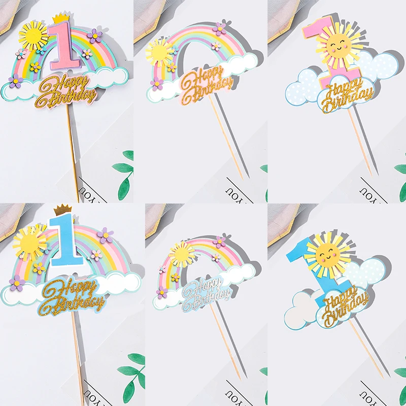 1Pcs Rainbow Cake T…