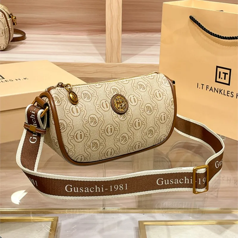 Women's handbag genuine leather underarm bag 2024 new designer high-end dumpling bag single shoulder crossbody small bag