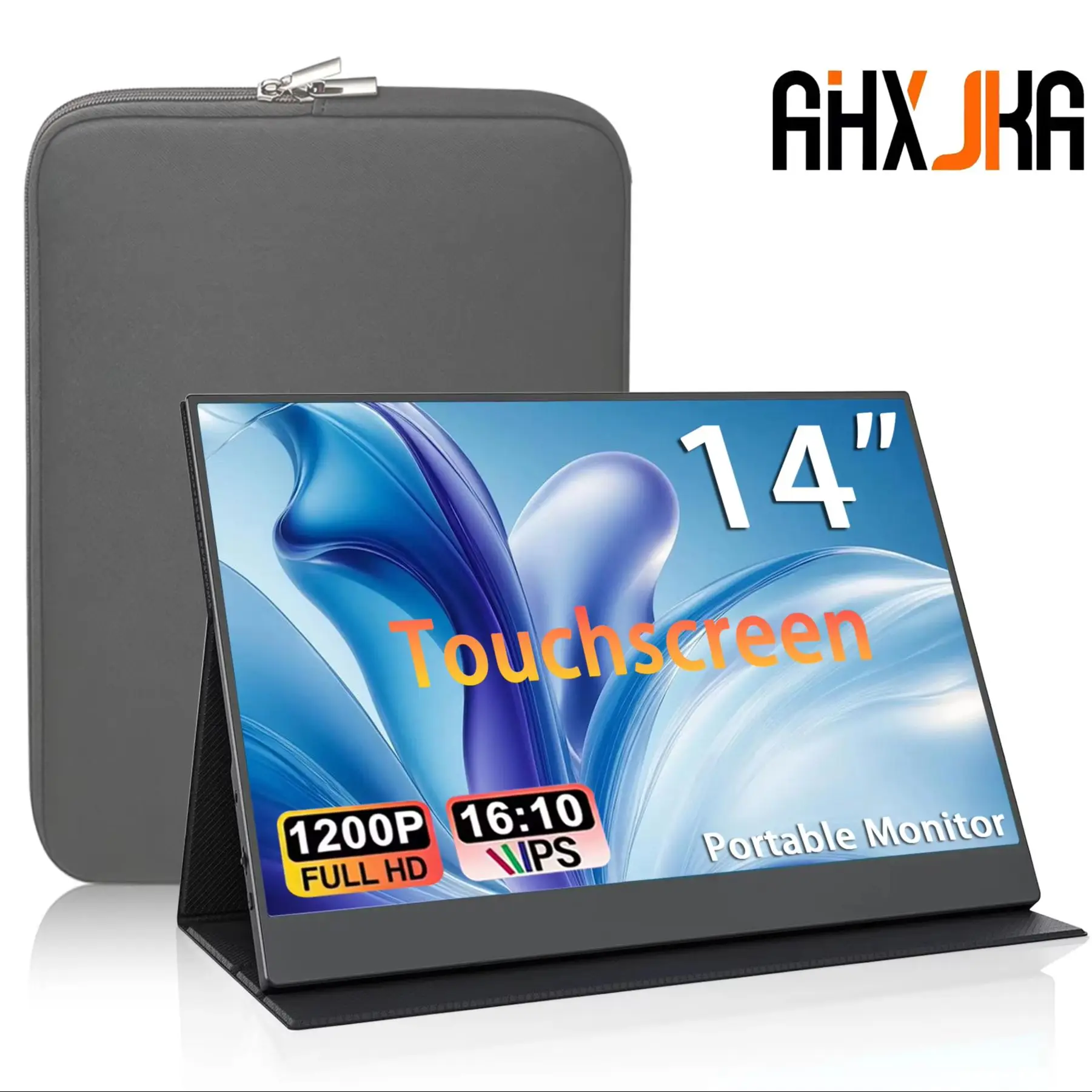 Portable Touch Monitor 14 Inch Non-touch optional 16:10 IPS 300cd/m2 Gaming Computer Expand Display For XBox PS4/5 Switch Loptop