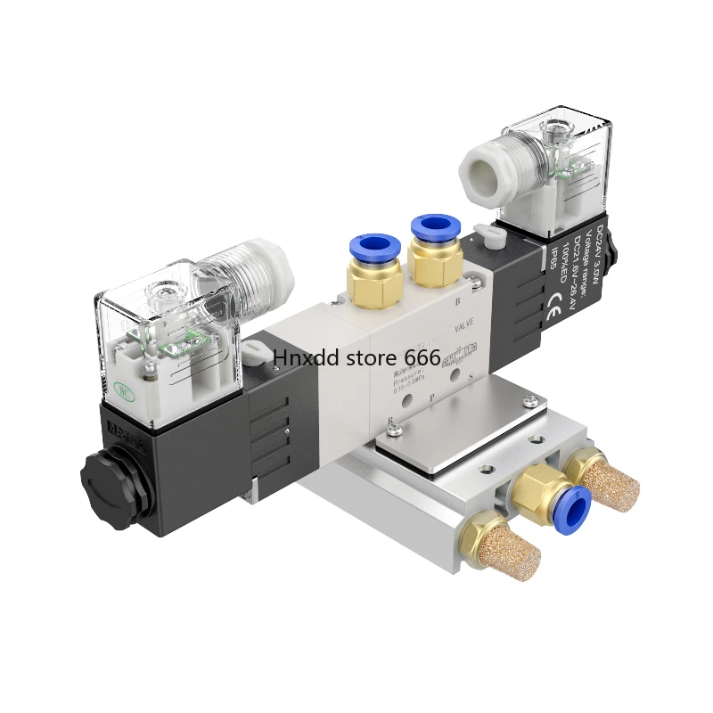 

4V130C-06 three-position five-way 4V230C-08 middle seal 4V330C-10 pneumatic solenoid valve 4V430C-15