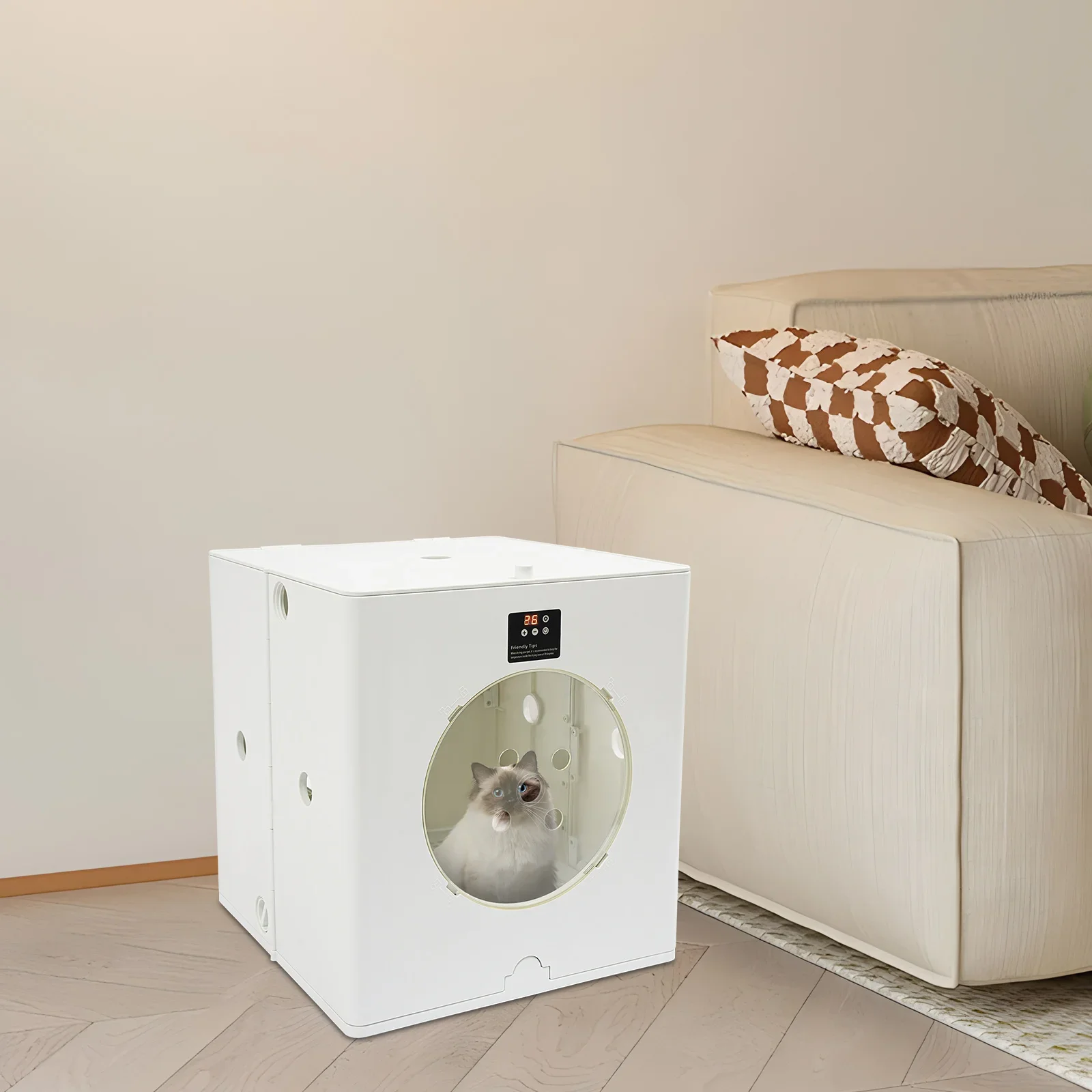 

Pet Dryer Box for Dogs & Cats, 800W Fast Drying, Adjustable Temp & Speed, Low Noise, Foldable Design for Home/Pet Shop/Hospital