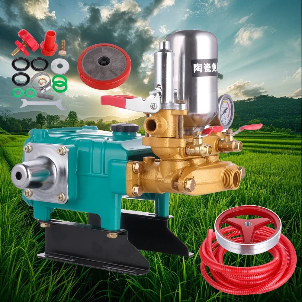 

2-3HP Ceramic Material Portable Sprayer Pump diesel Pump Plunger Brass Sprayer