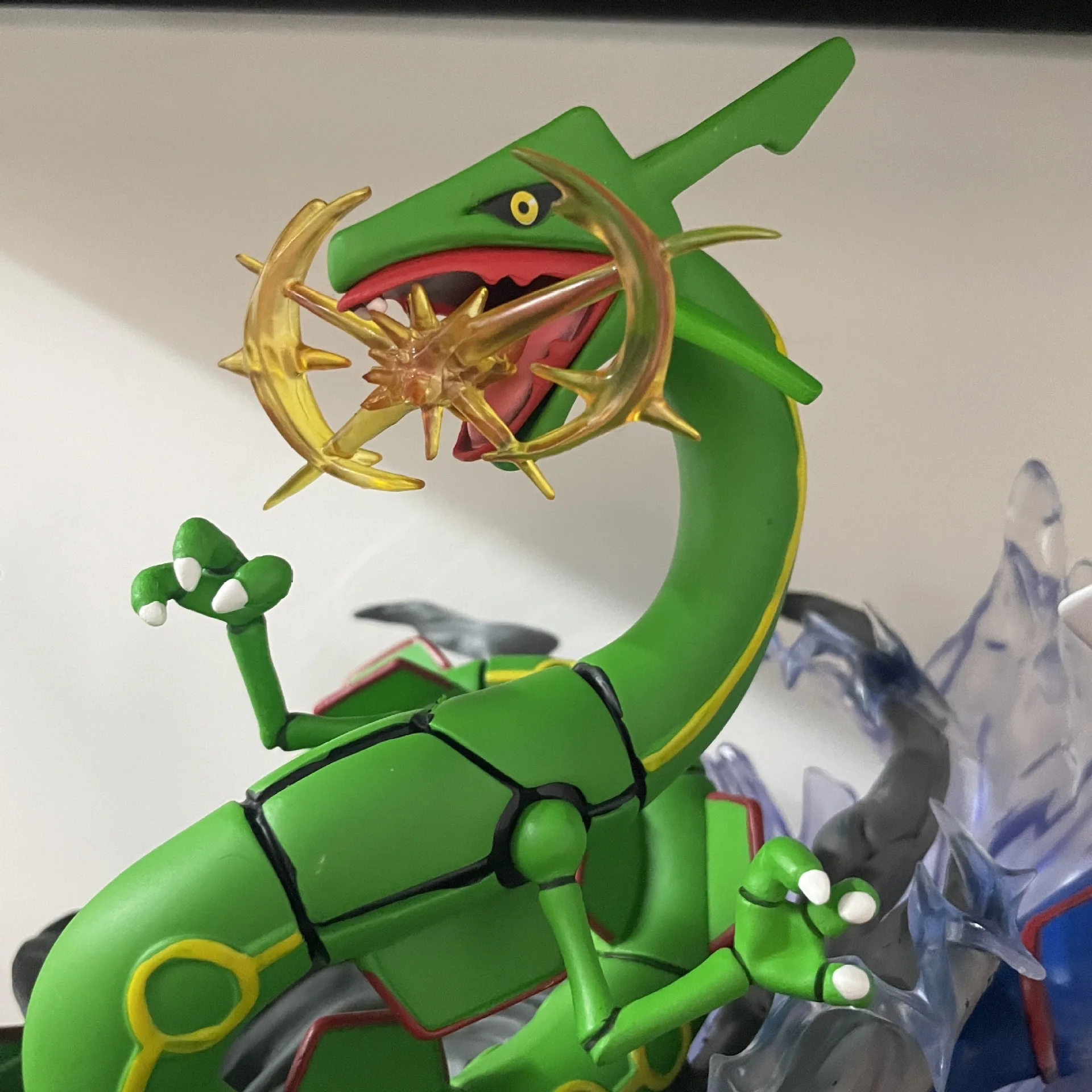 อะนิเมะ Pokemon รูป Hoenn Region 382 Kyogre 383 Groudon 384 Rayquaza Action Figure ตุ๊กตารวบรวมชุดโต๊ะของเล่นตกแต่งของขวัญ