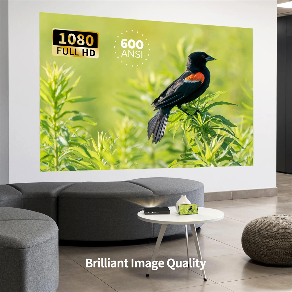 Лазерный проектор WEMAX Go Advanced Smart ALPD 1080P 4K, портативный мини-проектор 600 ANSI Smart OS WiFi BT со встроенным аккумулятором