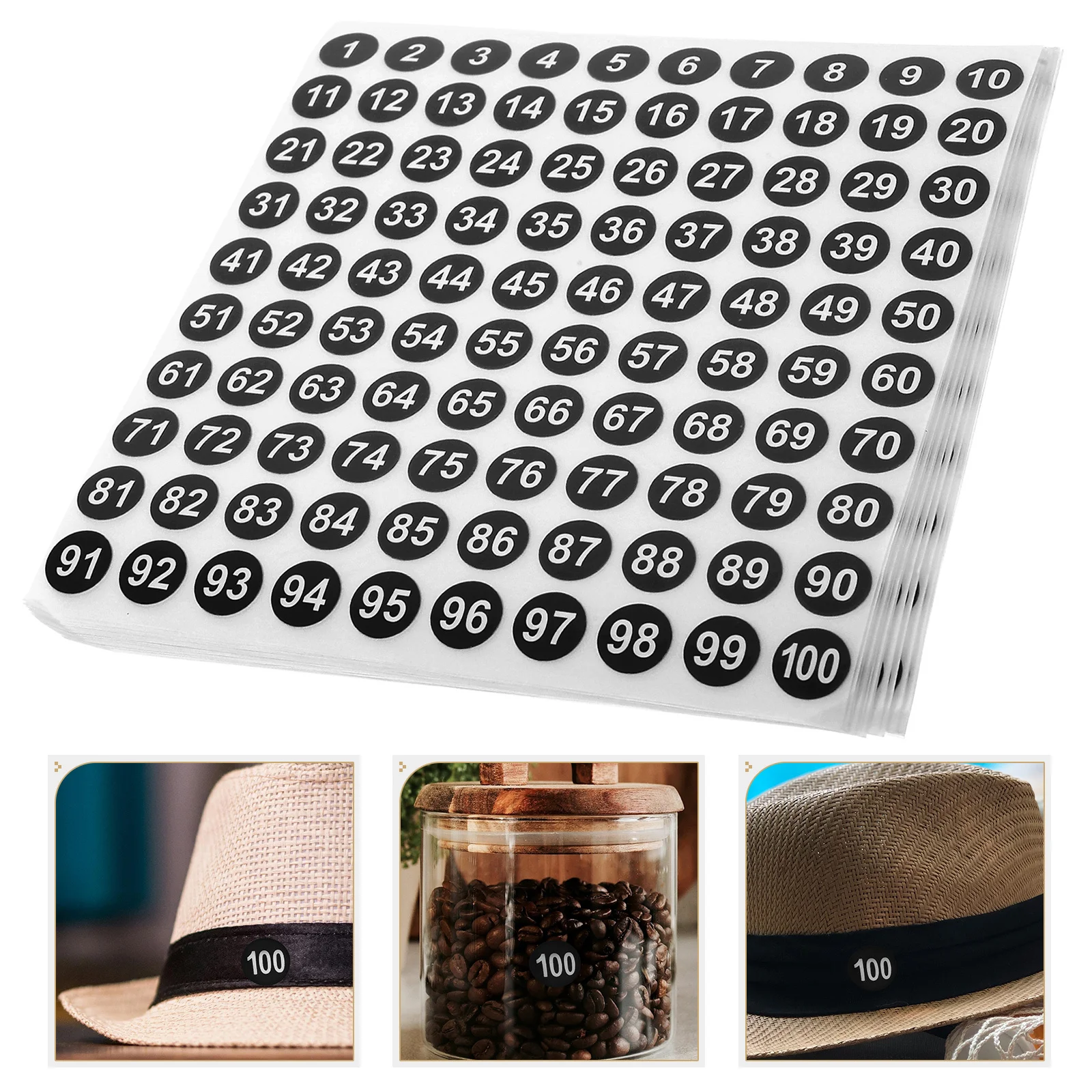 

Waterproof Number Stickers Round Digital Labels For Classification Self-Adhesive Numbered Stickers For Office Classroom