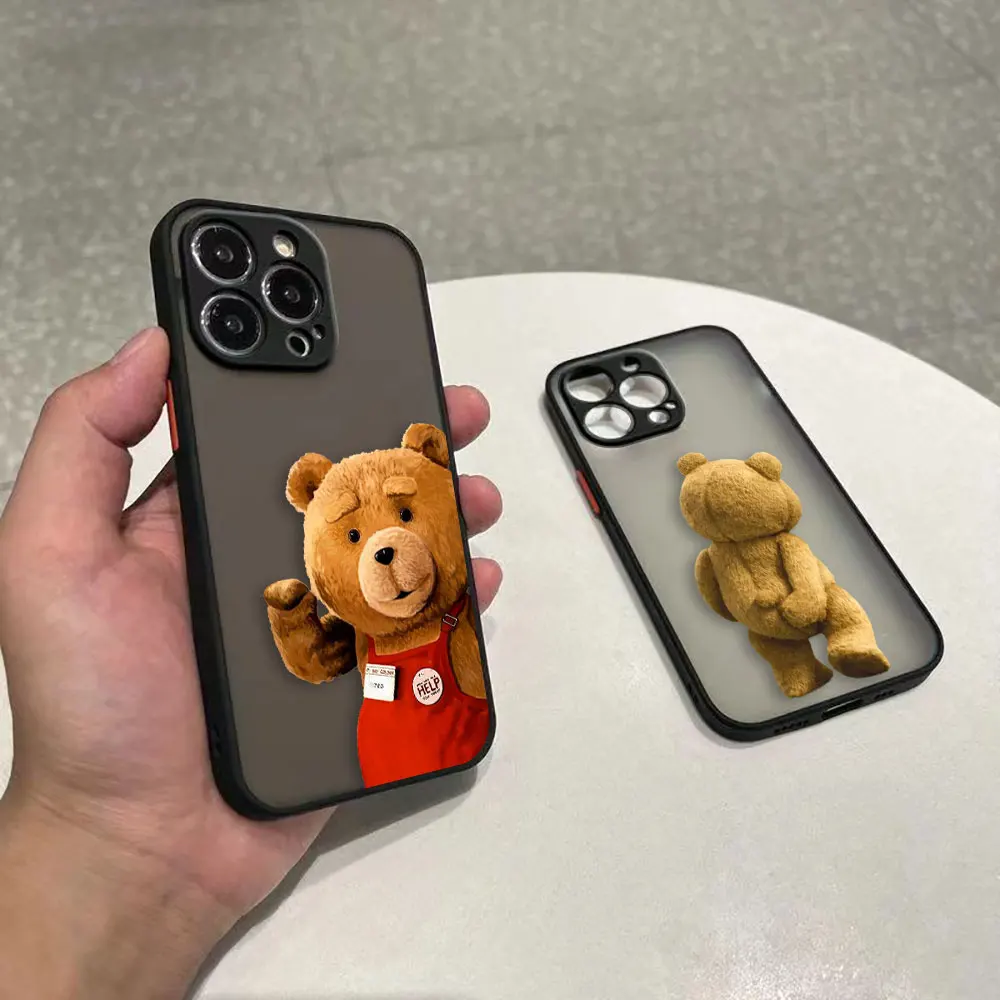 

Cute Naughty T-Teddy Bear Matte Case For OPPO A98 A94 A93 A92 A91 A78 A76 A74 A73 A58 A57 A55 A54 A53 A38 A17 A16 A15 A9 Case