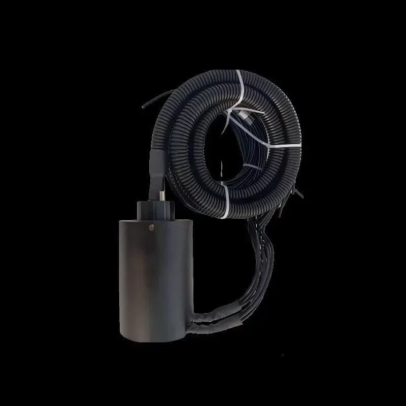 IP65 Waterproof Slip Ring 78mm Out Diameter 80A/2rings 0-380VDC Aluminum Alloy for Marine Industrial Rotary Systems