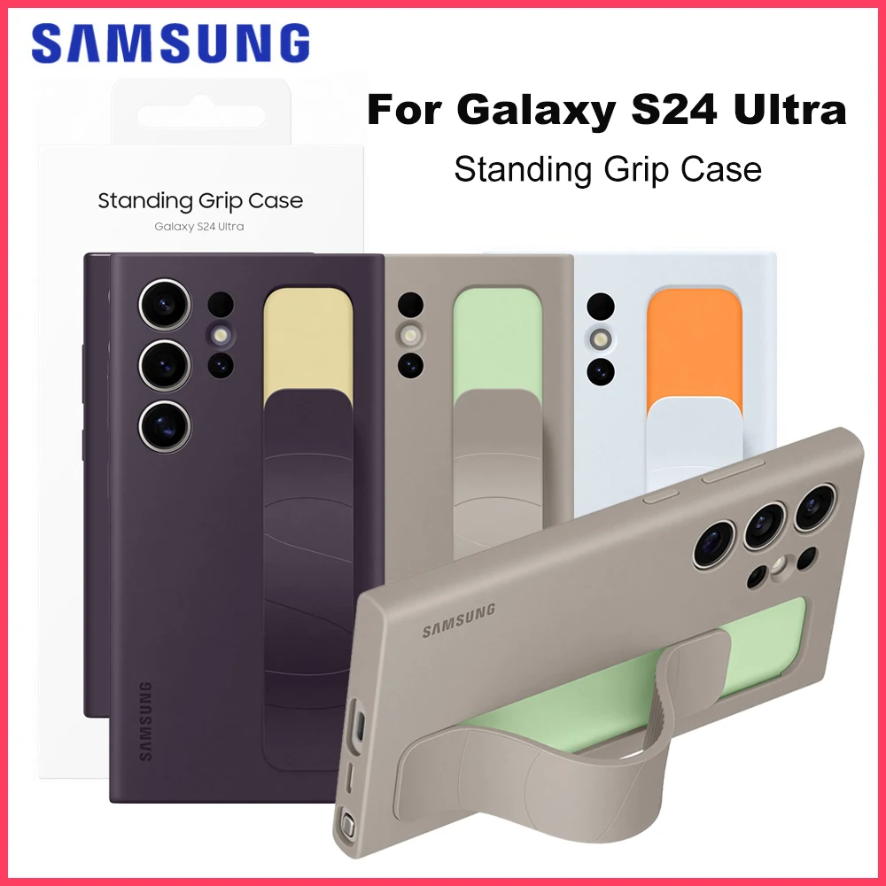 Oryginalne etui Samsung Galaxy S24 ultra z uchwytem stojącym