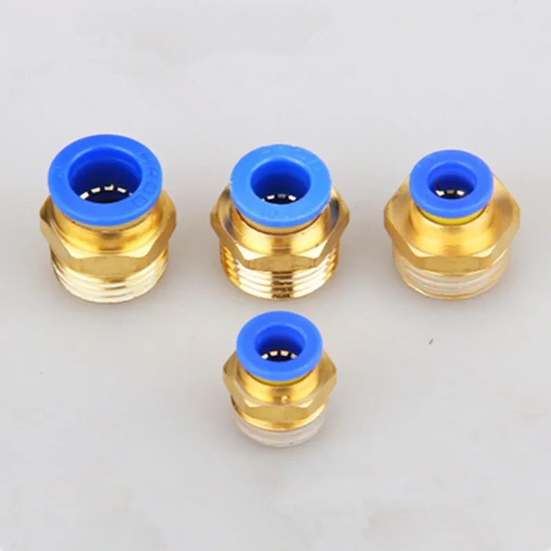 PC Pneumatic Tube Connector The Air Compressor Parts Straight Push In Pneumatic Fitting 1/2