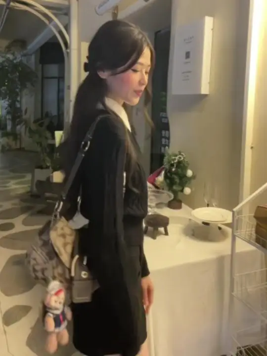 Bla Knitted ort irt Collar Sweater Women's Slim Fit Base Layer Top Autumn Winter Faion Commute Sle Purl Stitch