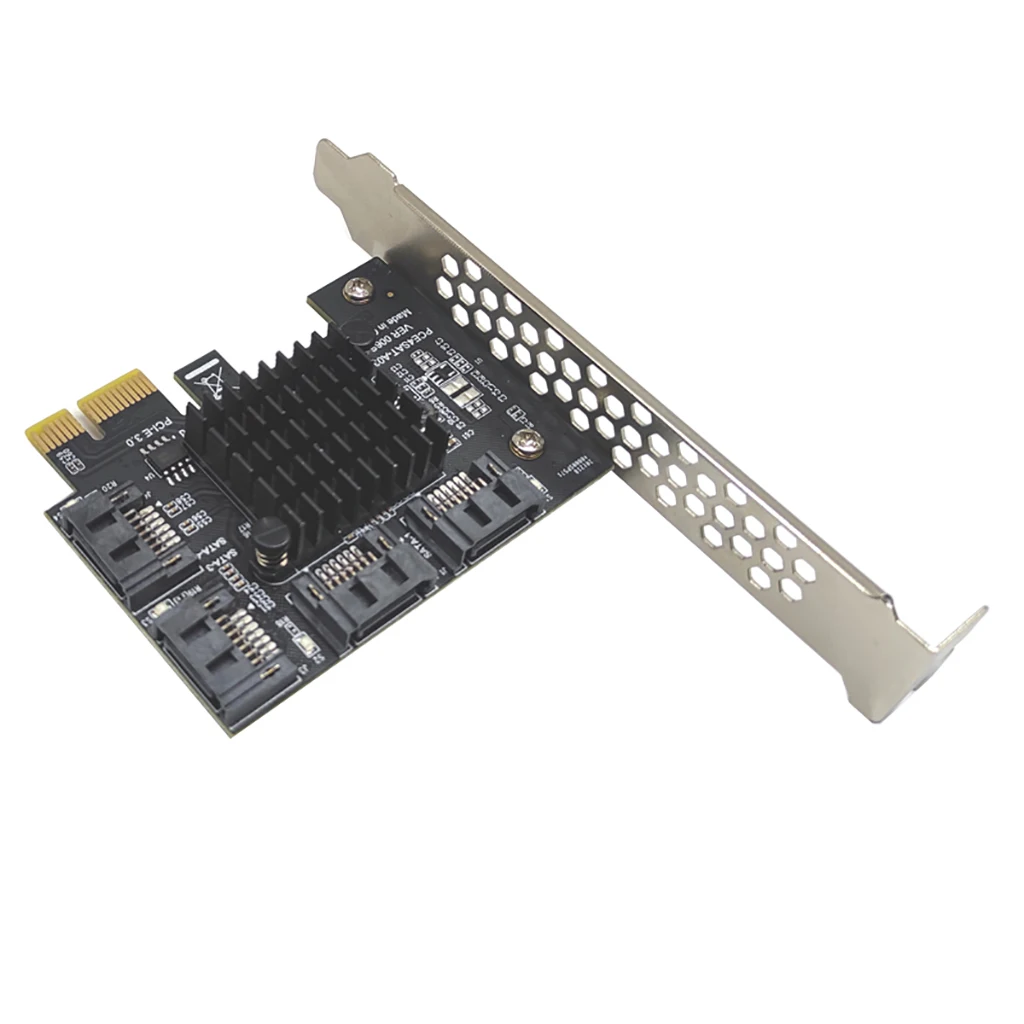 PCIe to 4/8 Ports SATA 3 III 3.0 6 Gbps SSD Adapter PCI-e PCI Express x1 Controller Board Expansion Card Support x4 x6 x8 x16