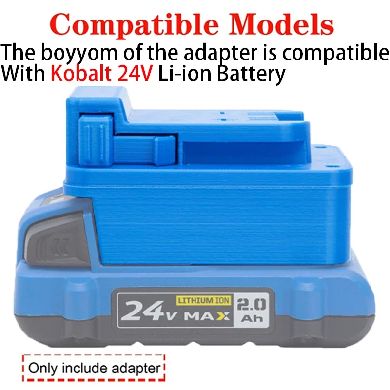 Akku-Adapter/Konverter für Milwaukee 18 V Li-Ion-Werkzeuge auf Kobalt 24 V Li-Ion-Akku-Adapter, Elektrowerkzeug-Zubehör