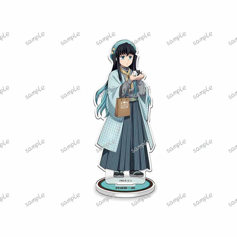 16cm Demon Slayer Holiday Dress Up Acrylic Stand Tanjirou Figure Muichirou Statue Shinazugawa Doll Mitsuri Figur Nezuko Toys Boy