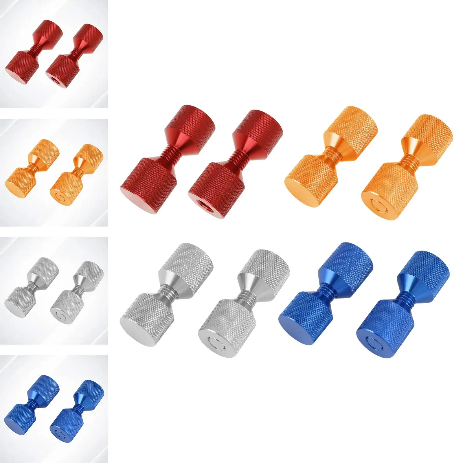 Juego de pasadores de aluminio para alineación, accesorios prácticos y resistentes al desgaste, portátiles, 2 piezas, 1-1/8 pulgadas