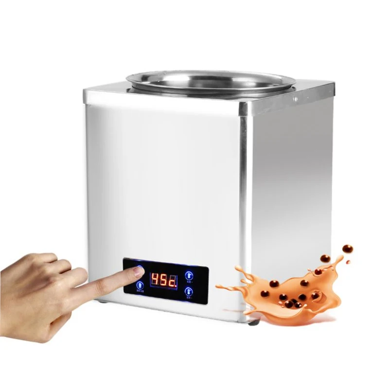 Calentador eléctrico de perlas de tapioca de 3/7 litros, calentador de sopa/riso de acero inoxidable para tienda de té de burbujas, preservación del calor de arroz y Sushi