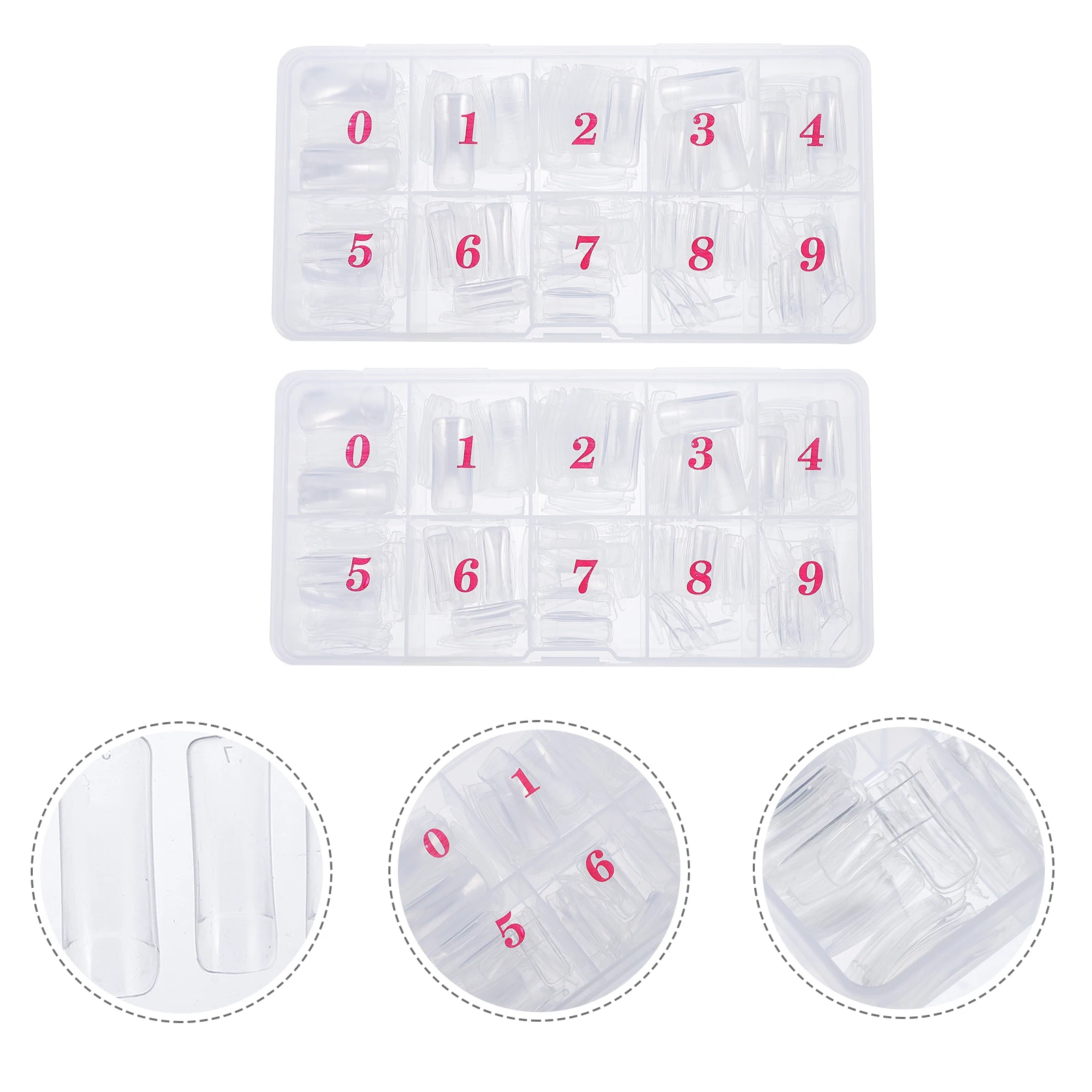 1000 قطعة النمط الفرنسي شفافة وهمية مسمار نصائح الأظافر كاذبة DIY بها بنفسك مانيكير الفن مستلزمات الأظافر النساء الأظافر وهمية نصائح #3