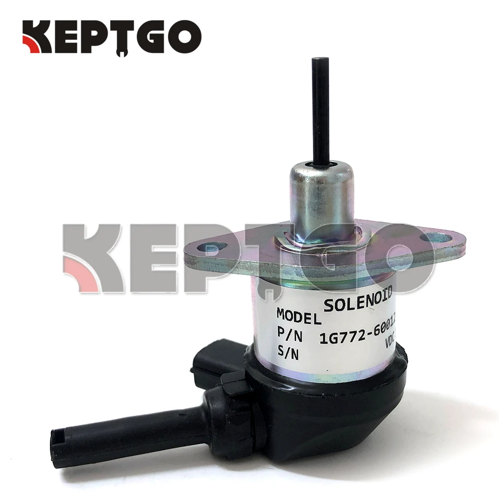 1G772-60012 Fuel Shut Off Solenoid for Kubota Tractor Shut off M6040DT M6040F M6040HD SVL75 SVL75C U55 1G772-60010 1G772-60014