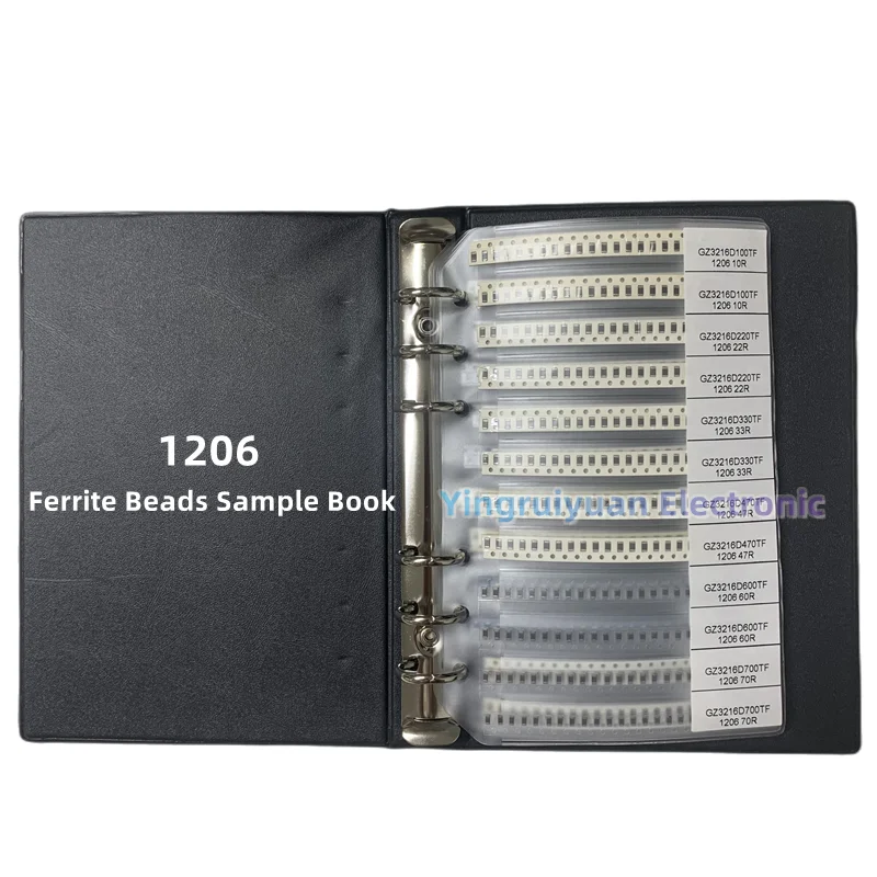 Ferrite Bead Sample Book   0201 0402 0603 0805 1206 SMD Magnetic Laminate 20/22/25values