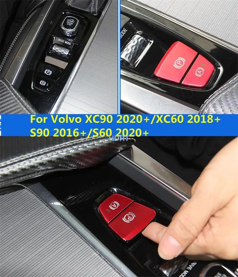 Car Accessories For Volvo XC90 2020/XC60 2018/S90 2016/S60 2020 Electronic Handbrake Button Sequin Engine Ignition Start Stop