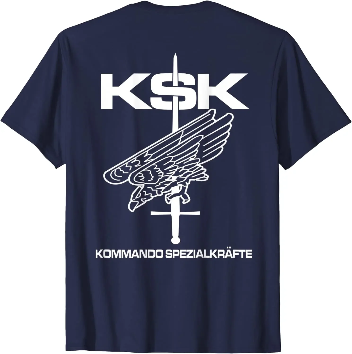 Deutschland Special Forces KSK Männer T-shirt Kurzarm Casual 100% Baumwolle Oansatz T Shirt