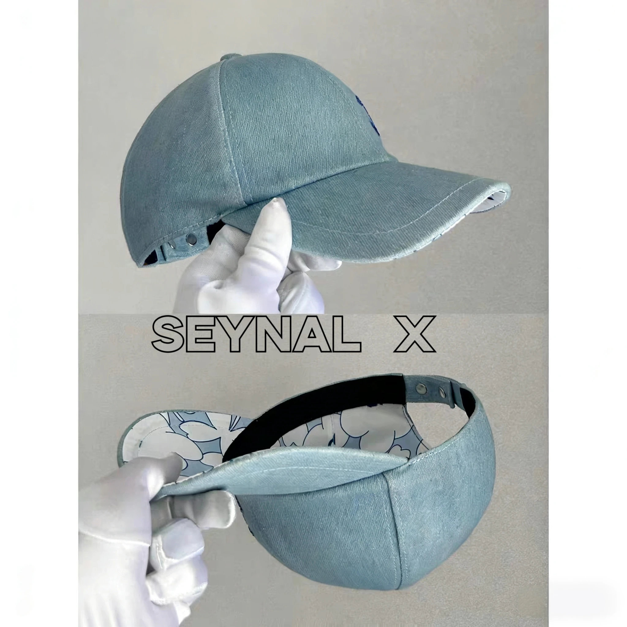 seynal-x-miss-25p-baseball-cap-embroidered-crystal-dubill-hat-sun-protection-women's-faionable-spring-autumn-winter