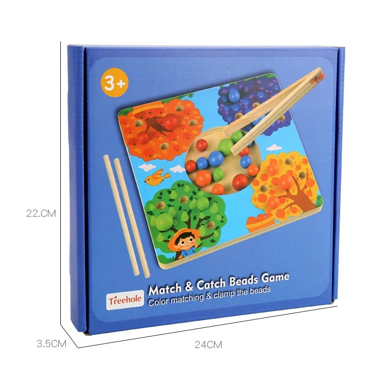 NEUE Kinder Clip Perlen Holz Spielzeug Perle Puzzle Spiel Farbe Passenden Erkenntnis Montessori Pädagogisches Spielzeug Lernen Geschenke für Kinder