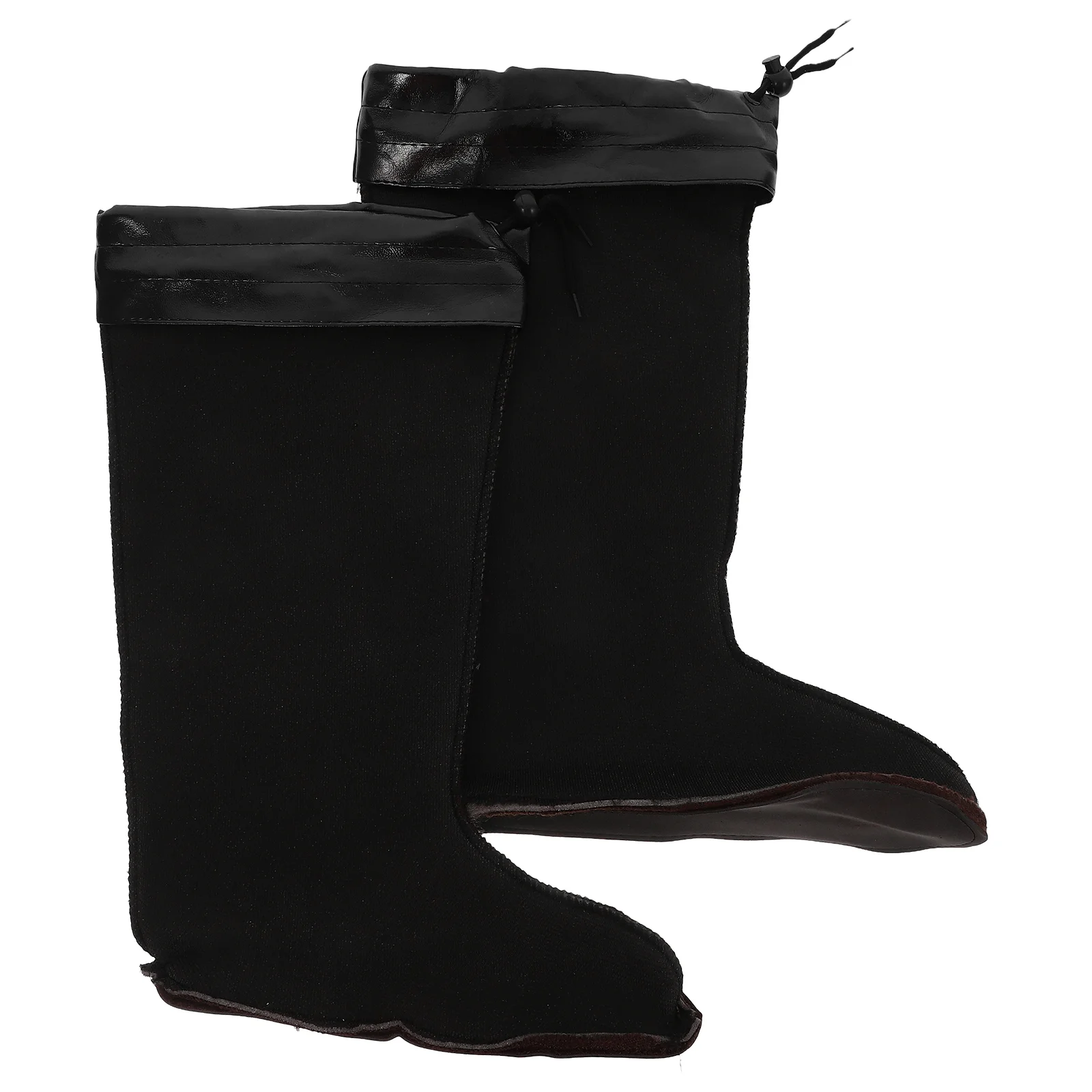 Rain Boots Inner Sleeve Liners for Cold Weather Cotton Cover Winter Insulated Black Man