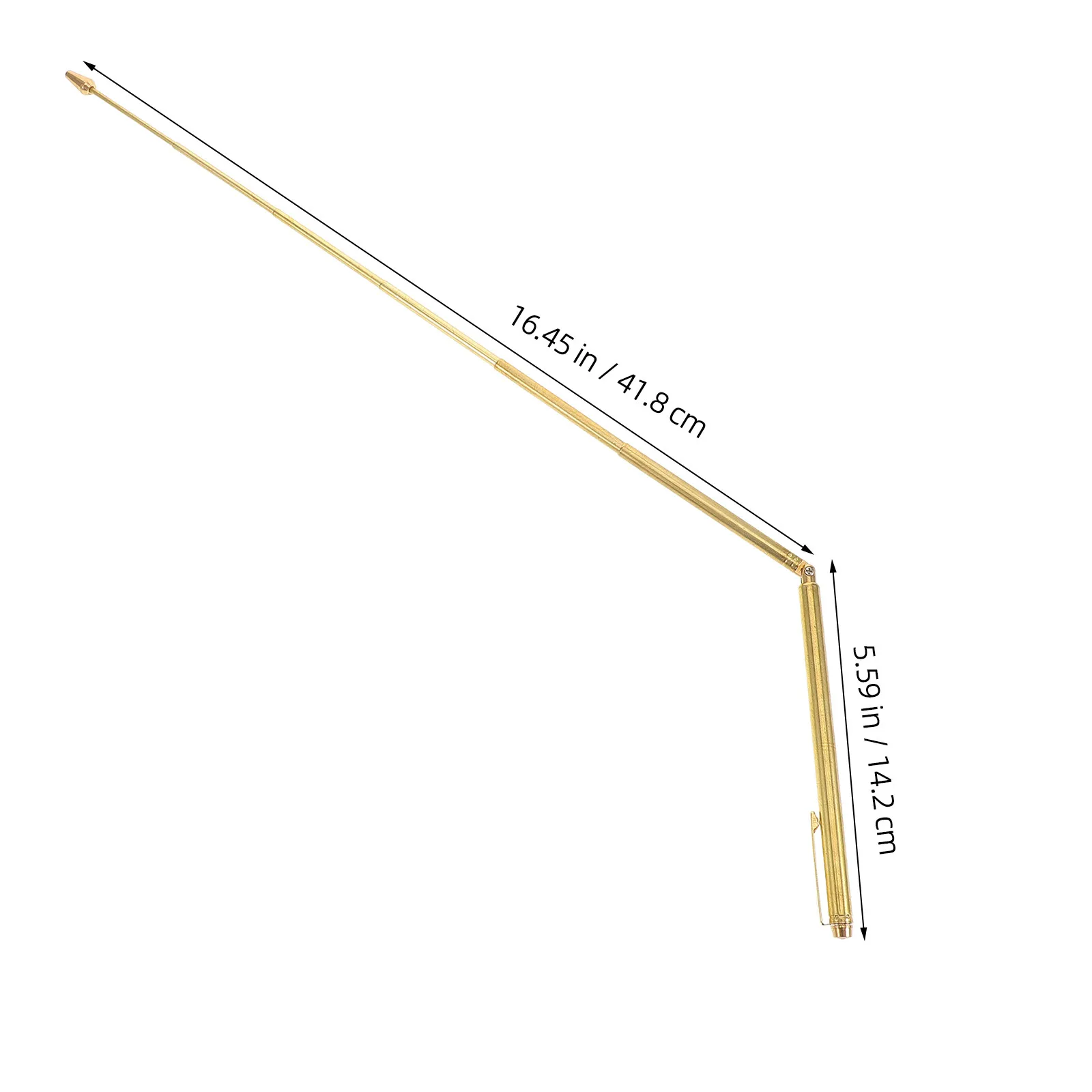 Foldable Telescopic Dowsing Rod Brass Water Divining Stick Sturdy Daily Use Divining Tool for Environmental view 6