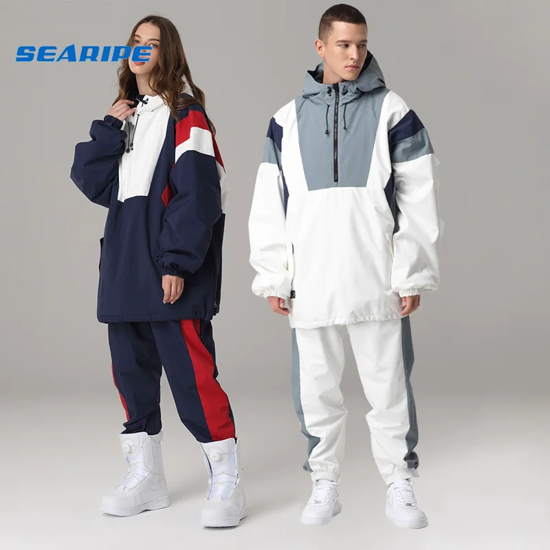 Searipe traje de nieve unisex – Chaqueta y pantalón impermeable cortavientos