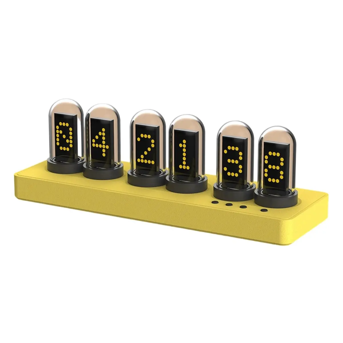 A73T WiFi Control IPS Clock with Colorful RGB Lights,Smart Alarm, Music Sync, Gift Idea for Bedroom Game Room Desk Decor