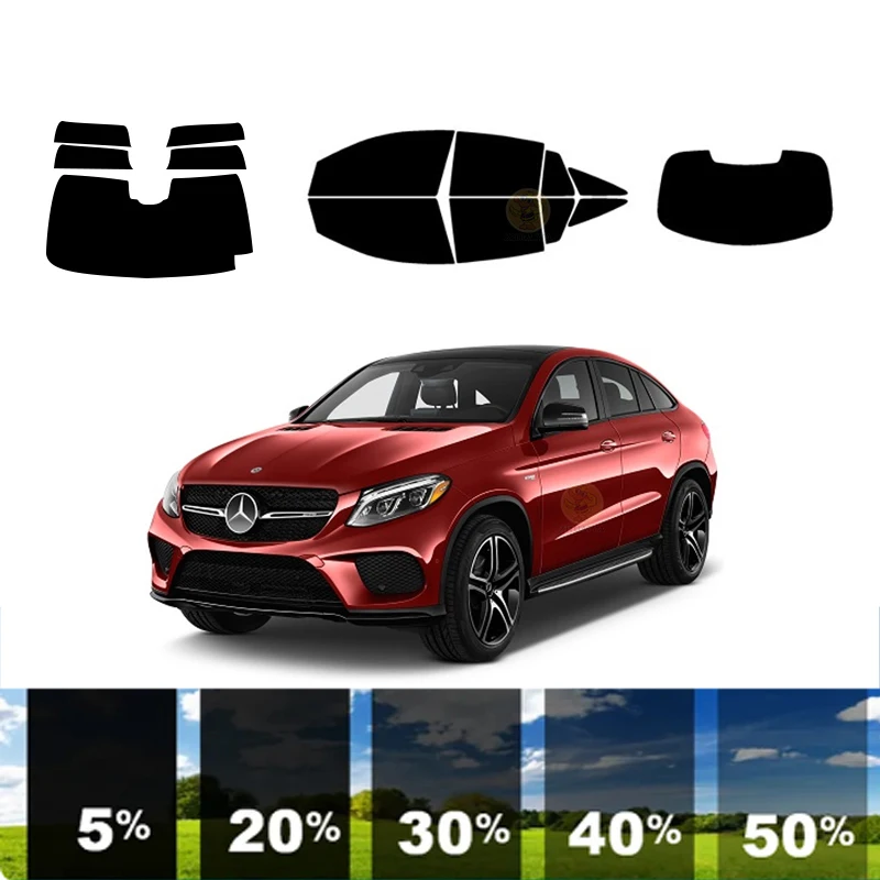 

precut Removable Window Tint Film 100% UVR 5%-70%VLT Heat Insulation Carbon ﻿For MERCEDES-BENZ GLE-CLASS 4 DR SUV COUPE2016-2019