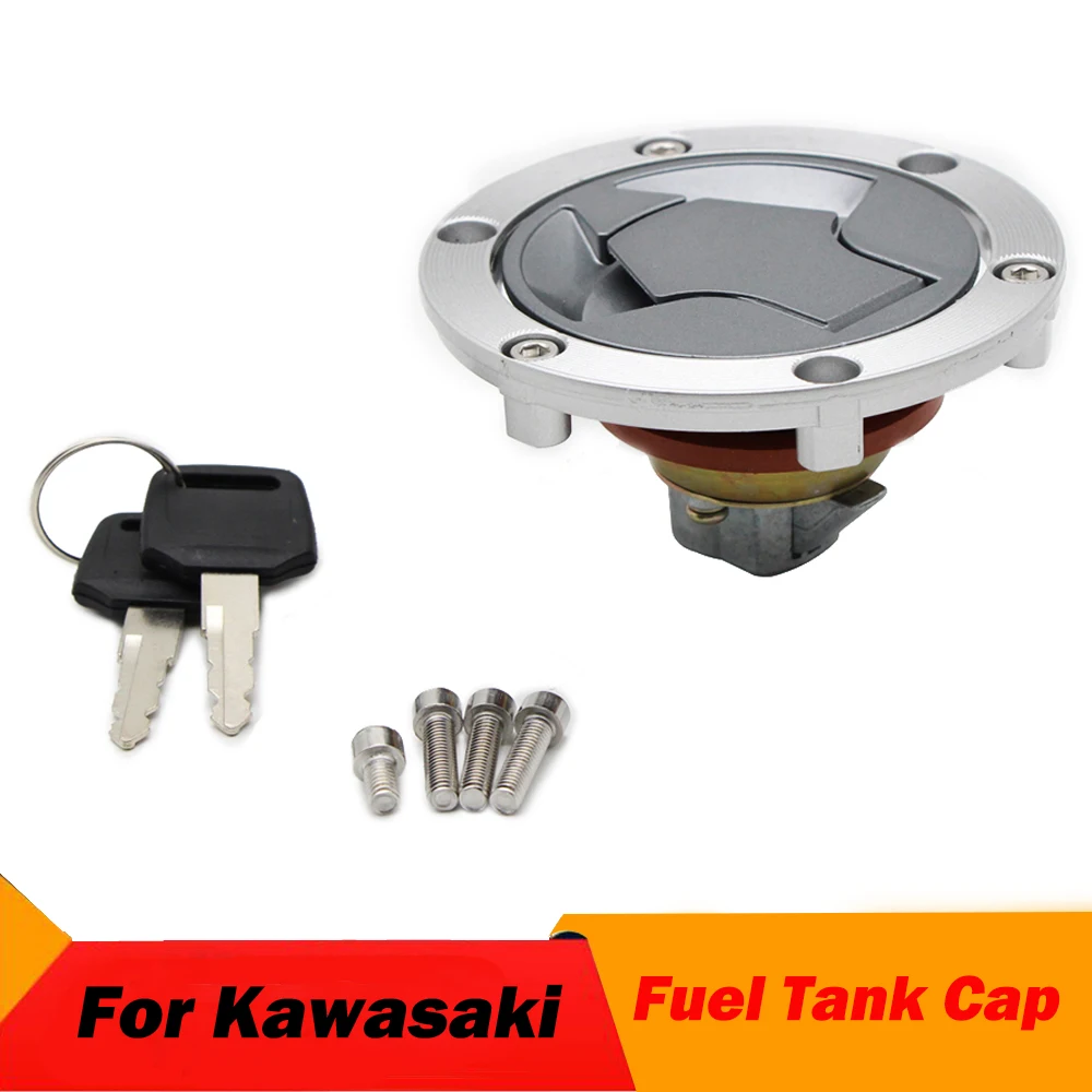 Motorcycle Gas Fuel Tank Cover Cap Lock Keys Accessories For Kawasaki EX250 Ninja 250 EX300 Ninja 300 ER250 300 Z250 Z300 Z250SL