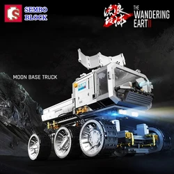 SEMBO Wandering Earth Building Blocks Lunar Transport Vehicle Assembly Model Small Particle Boy Toy Kawaii Birthday Gift