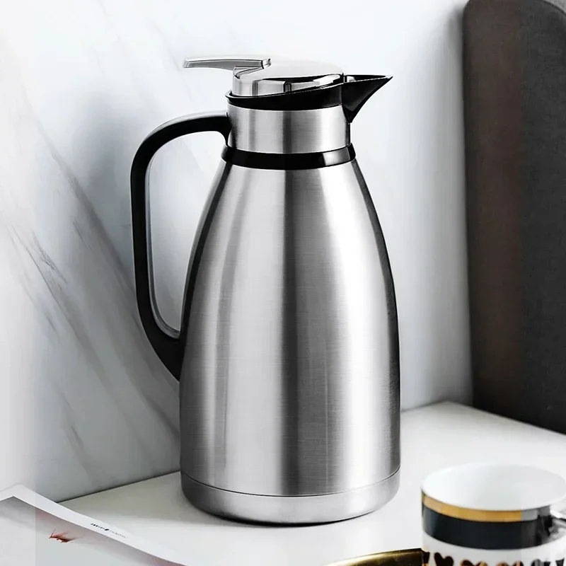 

Thermos Pot Large Capacity 304 Stainless Steel Boiling Water Bottle Vacuum Flask Water Coffee Tea Pot For Home Outdoor 2.5L 3L