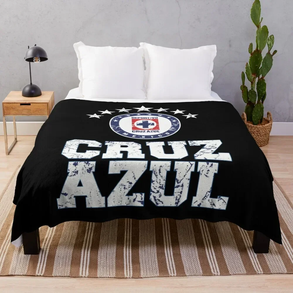 Cruz Azul Mexican Soccer Team Family Gift Throw Blanket Shaggy For Baby Blankets