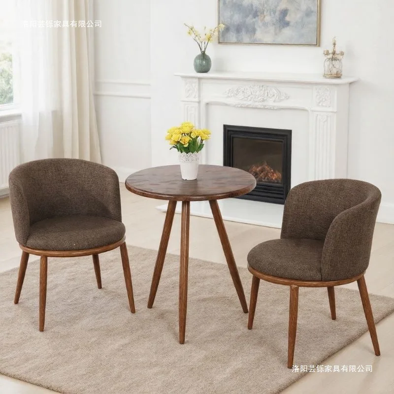 Leisure chair apartment room light luxury chair balcony sitting area milk tea shop reception negotiation table
