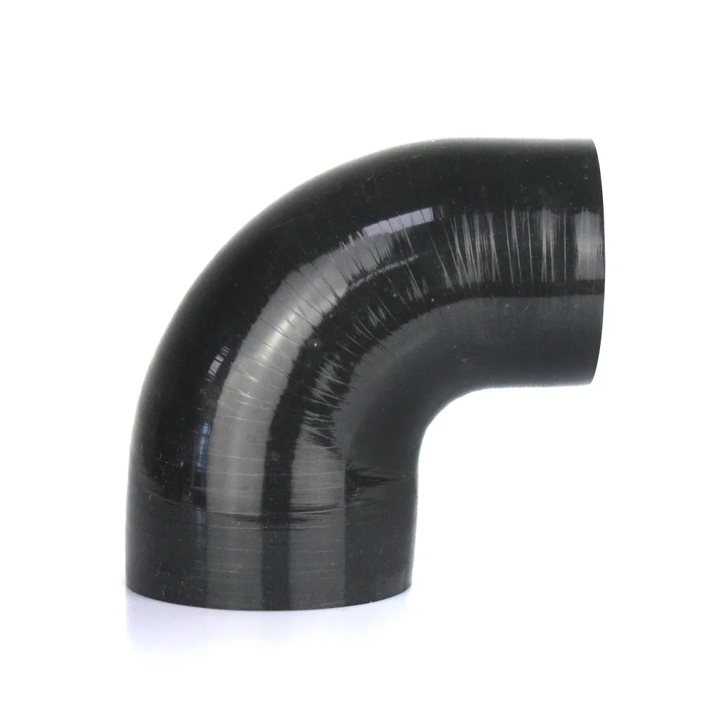 90 Degrees Reducer Silicone Elbow Hose 38 45 51 57 63 70 76 83 89mm Universal Rubber Joiner Bend Tube for Cold Air Intake Pipe