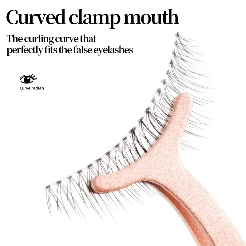 False Eyelash Clip - Assisting Beginners and Beginners - False Eyelash Tweezers Tool - Makeup Grafting Tool for Makeup Artists