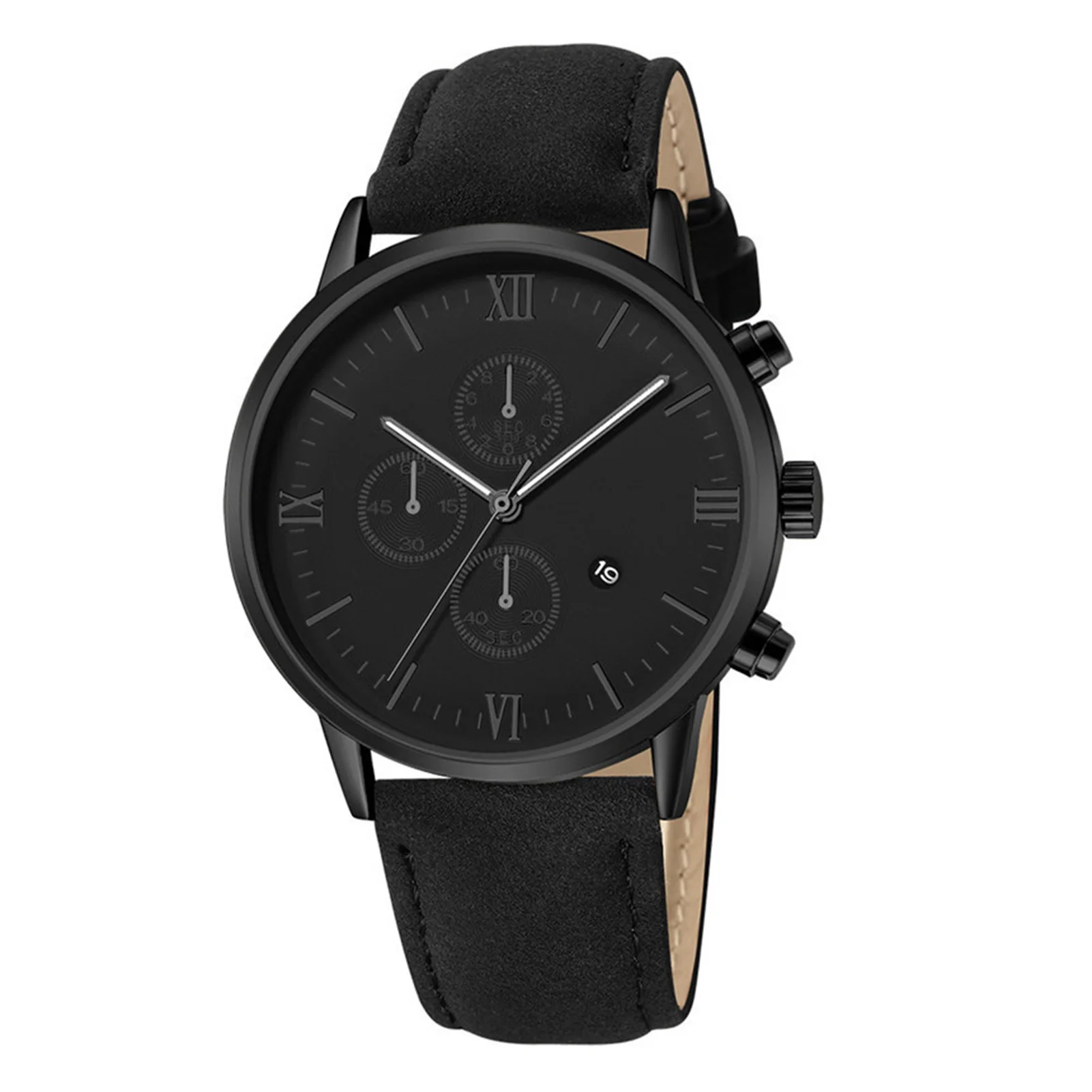 Men's Classic Quartz Watch Leather Strap Classic Dress Wrist Watch for Birthday Gifts New Year's Gifts