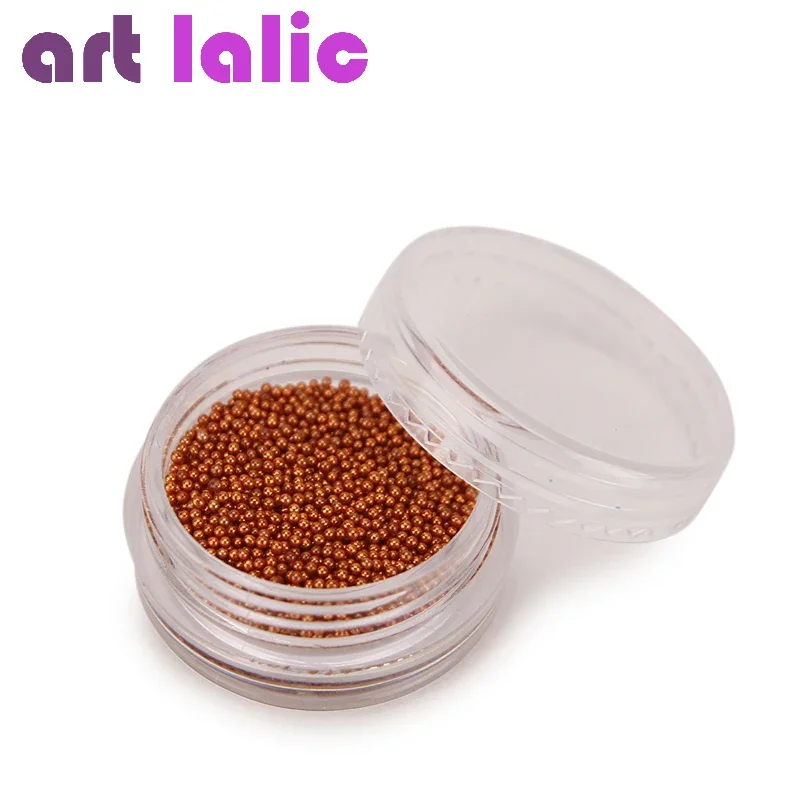 12pcs Mini Caviar Beads 0.8mm Pearlescent Nail Art Rhinestones 3D Charm Decorative Accessories for Crafting
